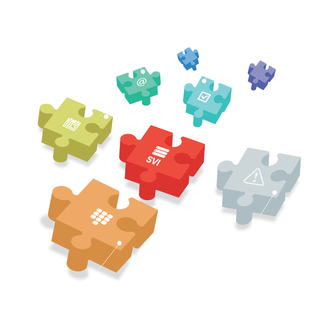 Schéma représentant les différents services de télécommunication interactifs